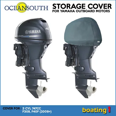 $35.67 • Buy Half/Storage Cover Yamaha Outboard Motor Engine 3 CYL 747CC F30B, F40F (2009>)
